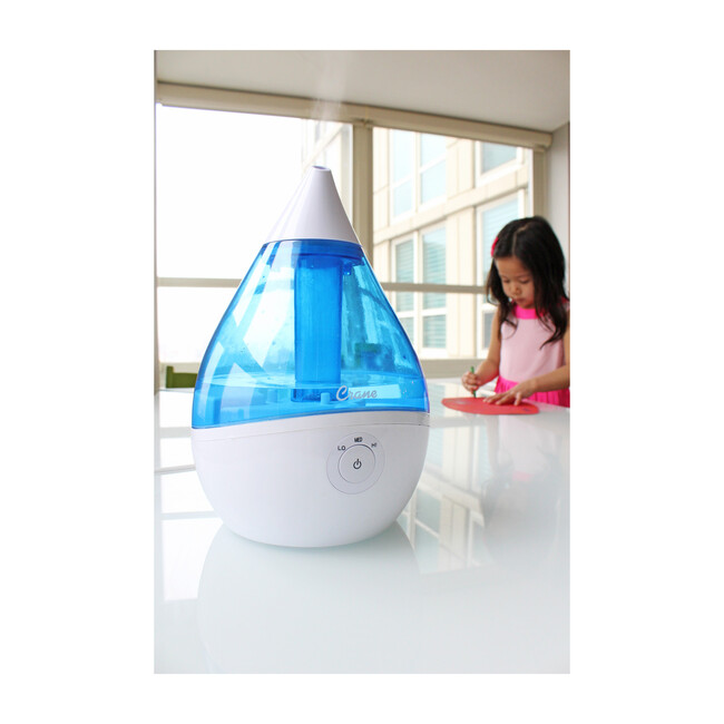 Droplet Ultrasonic Cool Mist Humidifier, Blue