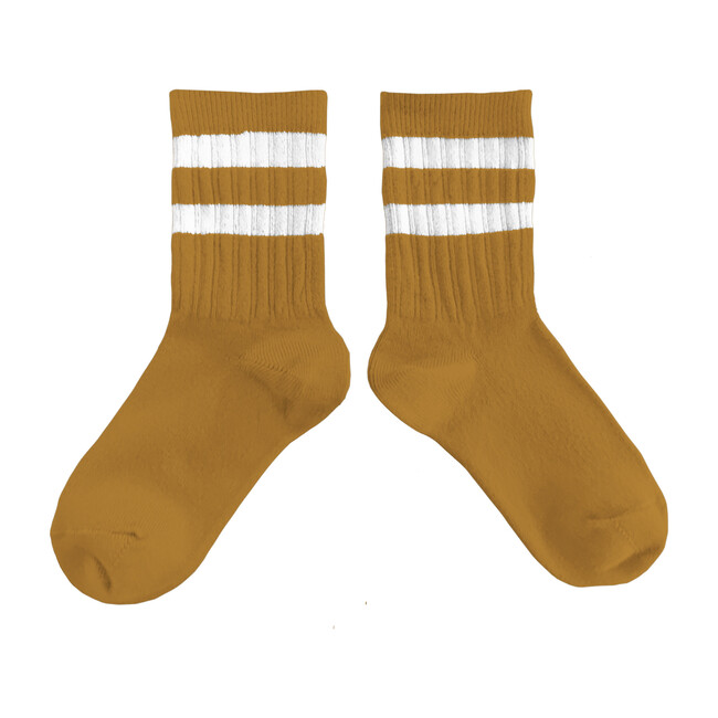 Collégien Varsity Socks, Ochre - Socks - 1