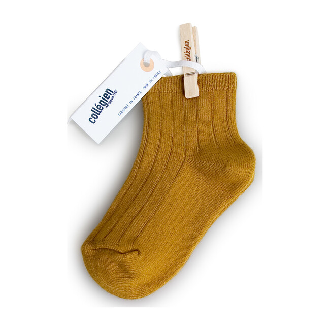 Collégien Ankle Socks, Ochre - Socks - 1