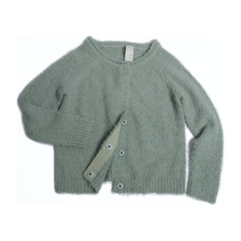 Cotton Classic Crew Neck Cardigan, Bean