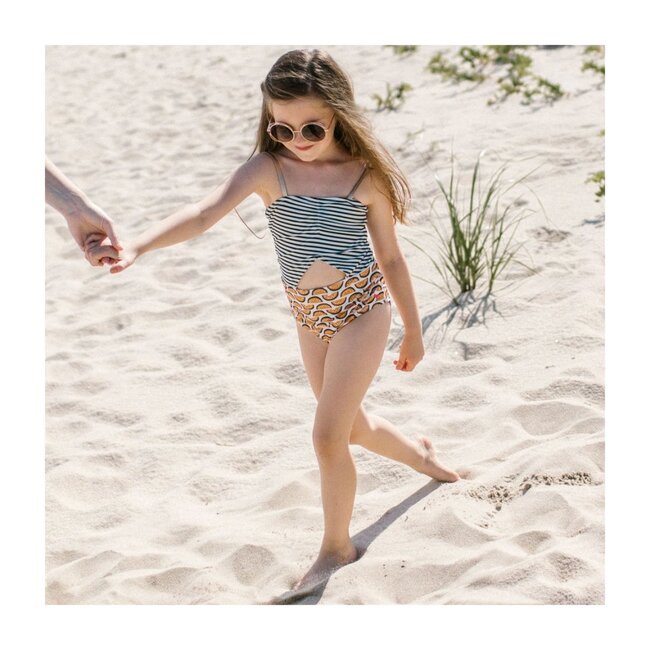 Carrie Cut Out Suit, Watermelon Stripes - One Pieces - 2