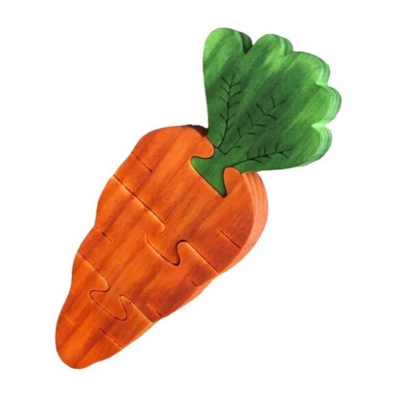 wooden carrot sorting toy
