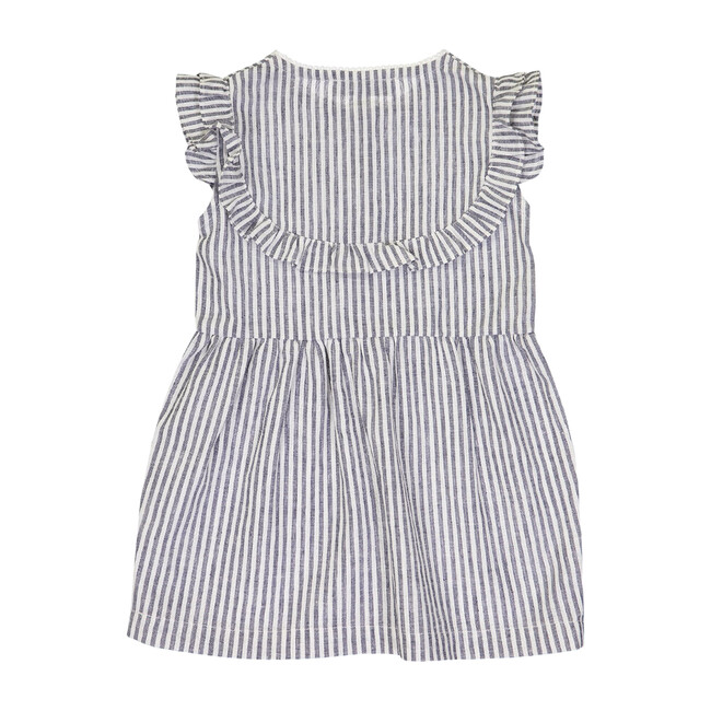 Brigitte Dress, Grey Stripes - Petite Lucette Dresses | Maisonette