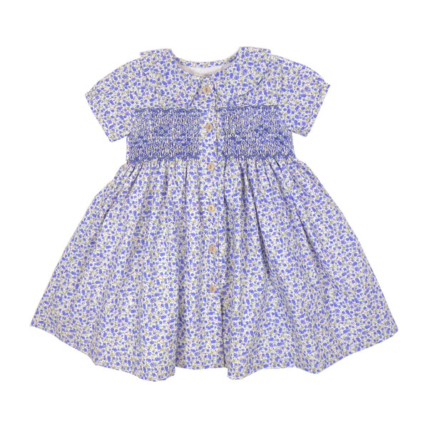 Beatrice Dress, Blue Florals - Finita Dresses | Maisonette