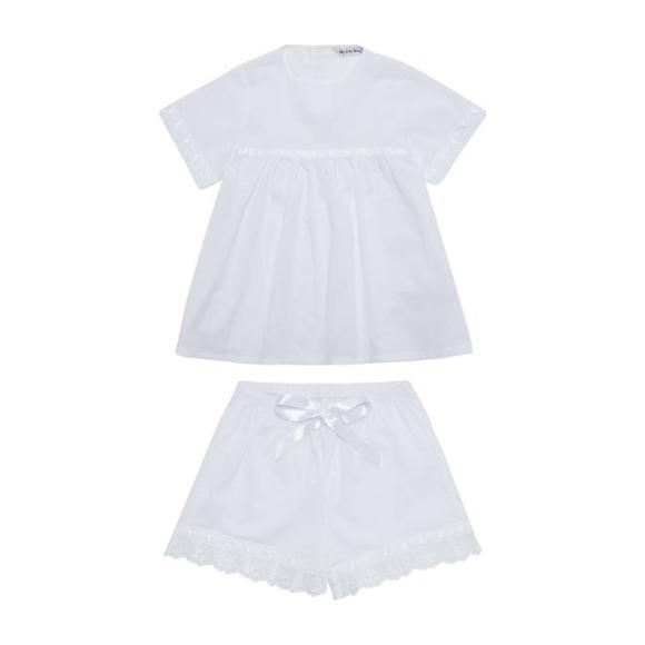 Bianca Pajamas, White - Pajamas - 1