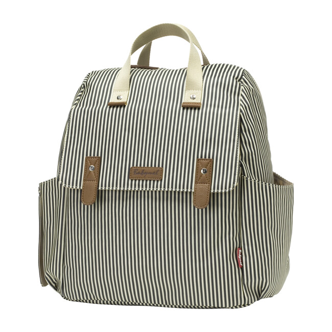 Robyn Convertible Diaper Backpack, Navy Stripe - Diaper Bags - 1
