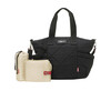 Evie Quilted Diaper Bag, Black - Diaper Bags - 4