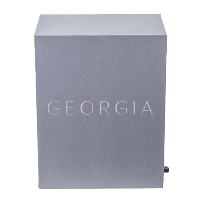 Exclusive Monogrammable Georgia Baby Keepsake Box, Slate - Keepsakes & Mementos - 1