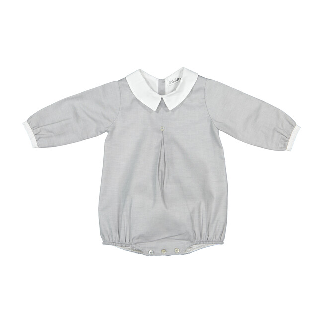 Oscar Romper, Grey - Rompers - 1
