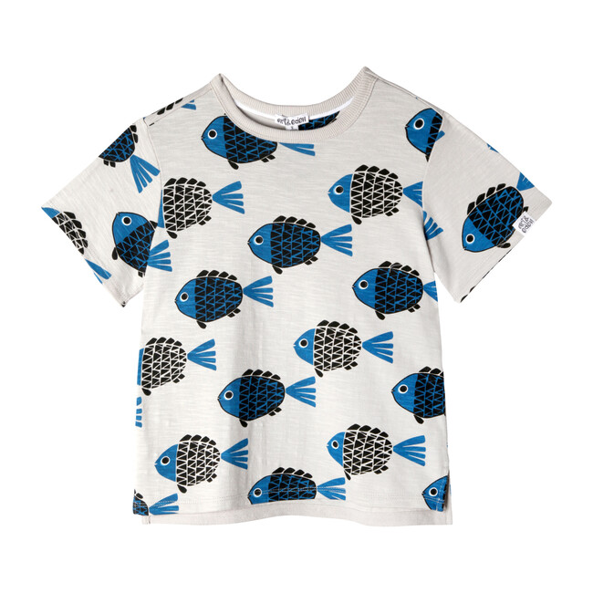 Noah T-Shirt, Grey Fish - Tees - 1