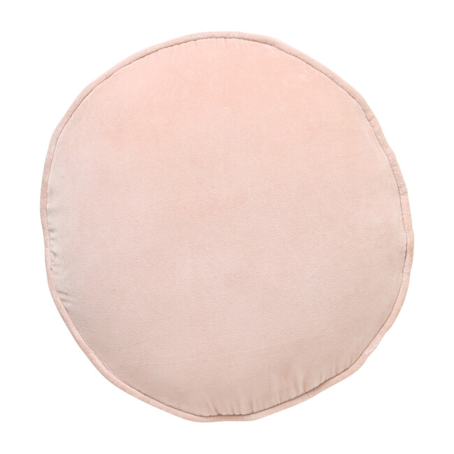 Velvet Pea Cushion, Spanish Villa Pink - Decorative Pillows - 1