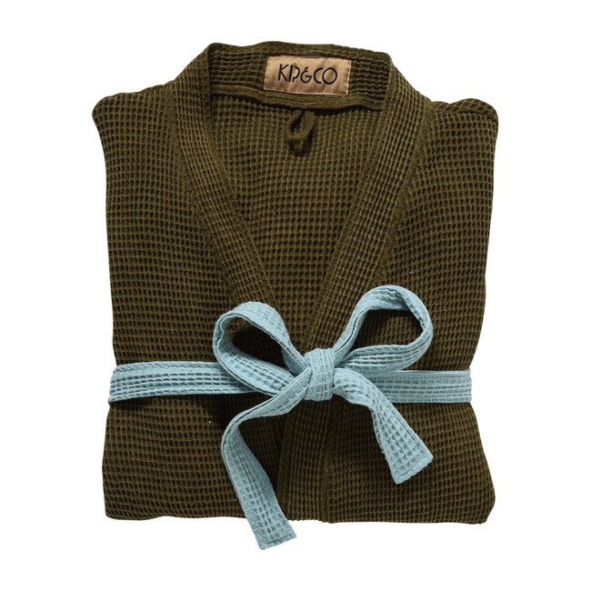 Waffle Bath Robe, Husk - Robes - 1