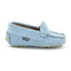 Baby Plain Vamp Mocassin in Suede, Sky Blue - Slip Ons - 1 - thumbnail