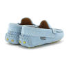 Baby Plain Vamp Mocassin in Suede, Sky Blue - Slip Ons - 3