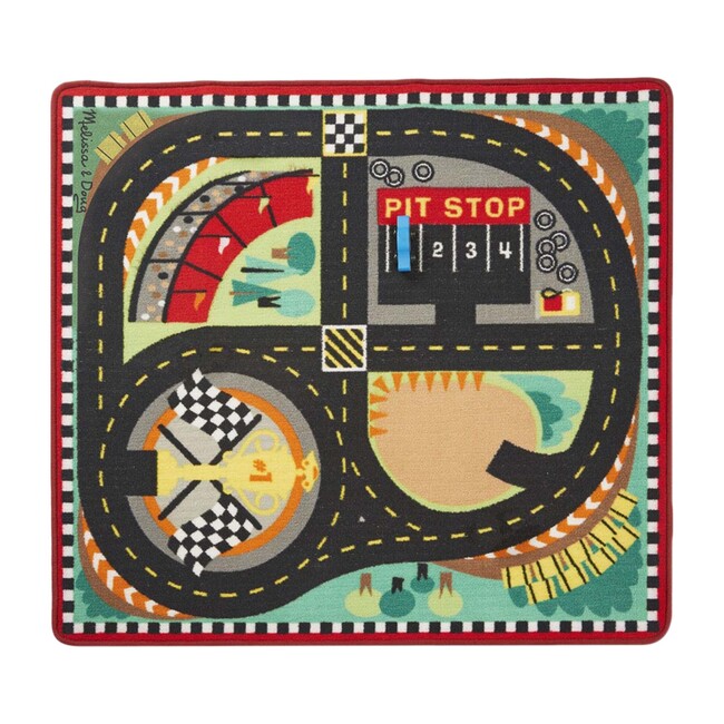 Round the Speedway Race Track Rug - Transportation - 1