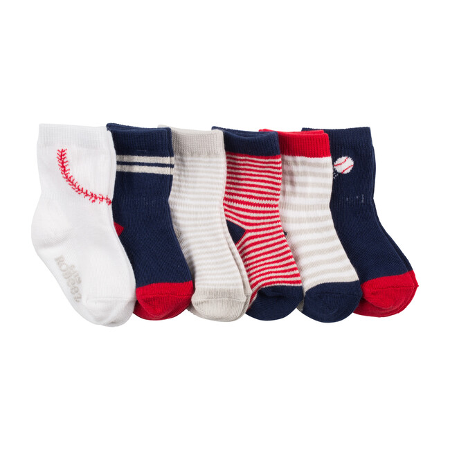 Batter Up Socks, 6 Pack - Socks - 1