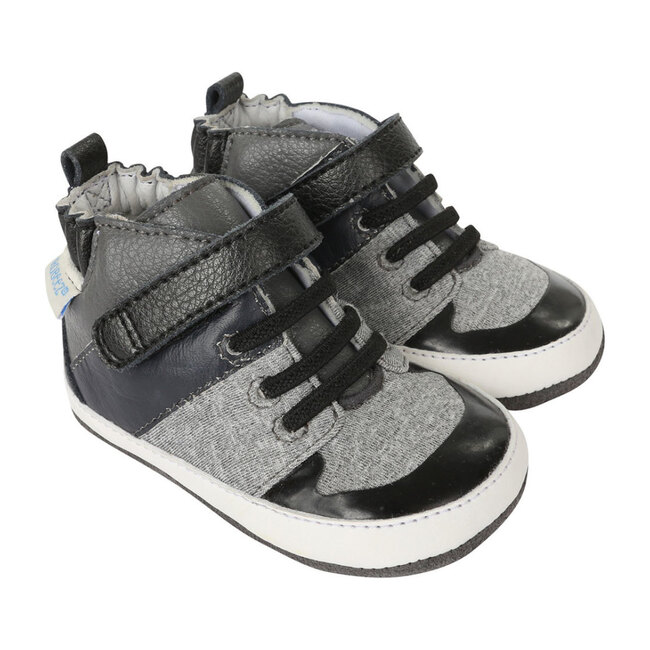 Zachary High Top Mini Shoez, Grey - Sneakers - 1