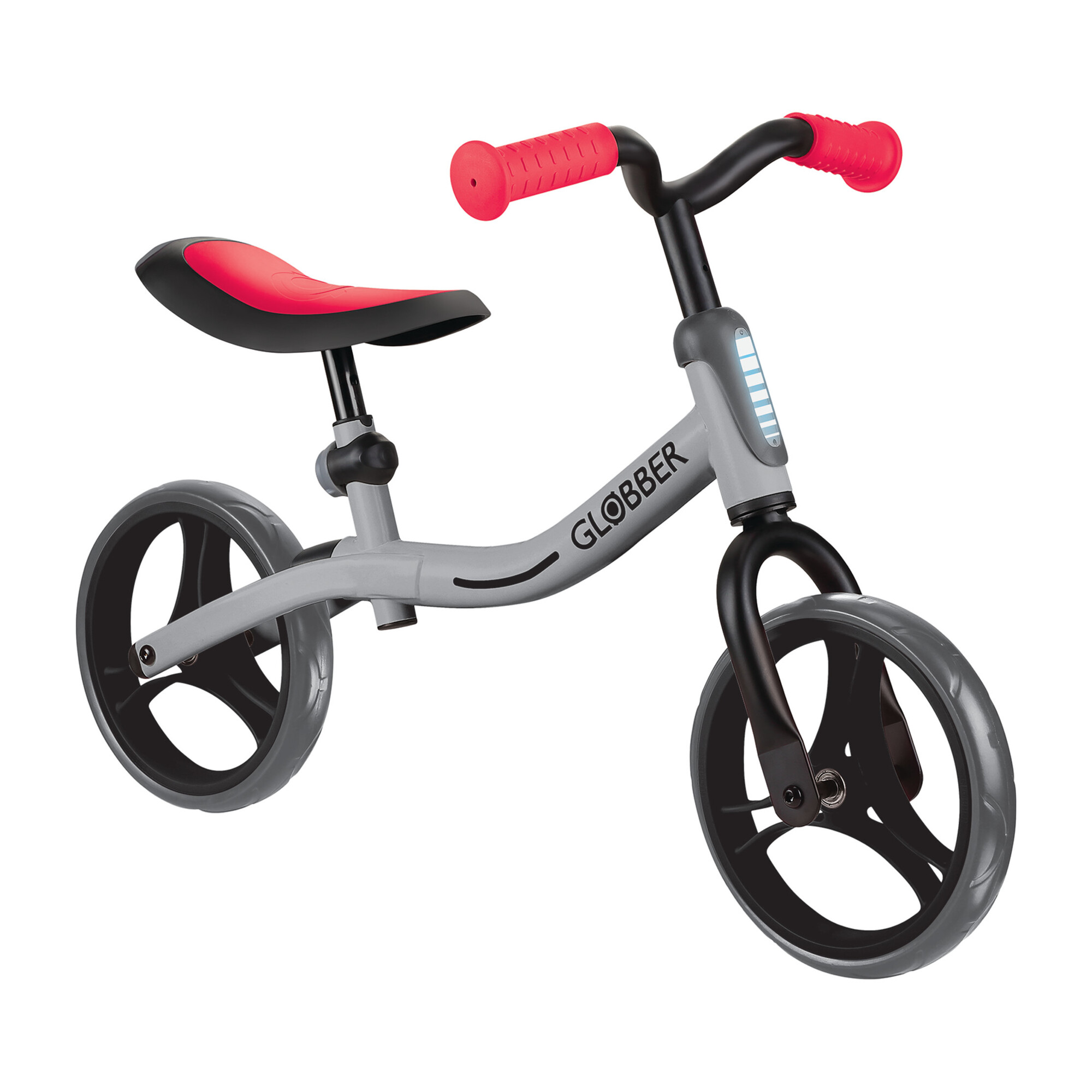 Go Bike, Glossy Silver/New Red