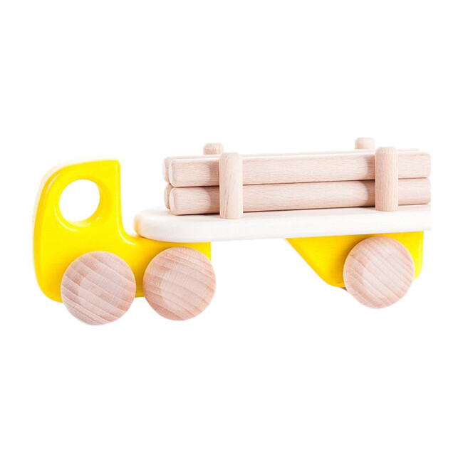 Logging Truck, Yellow - Transportation - 1