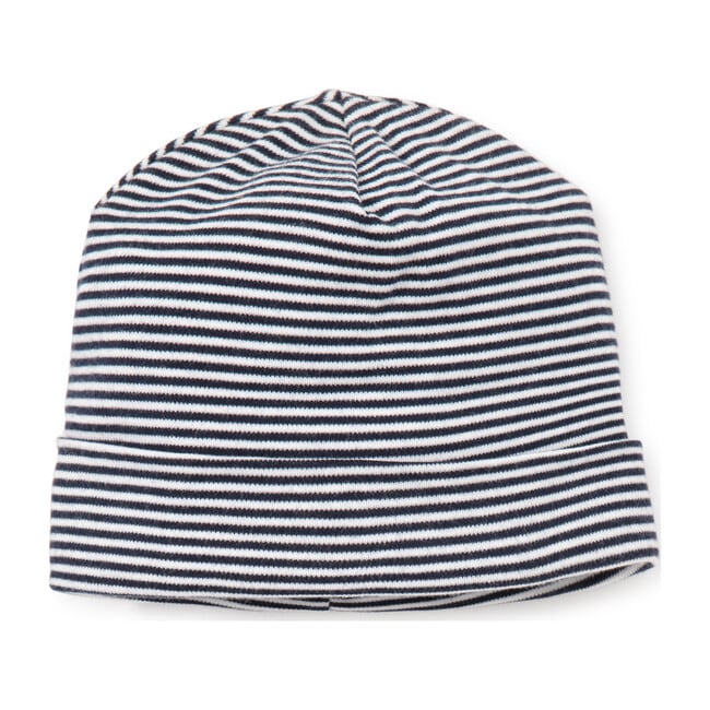 Essentials Striped Hat, Navy - Hats - 1