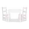 Wooden Table & Chairs, White - Play Tables - 1 - thumbnail