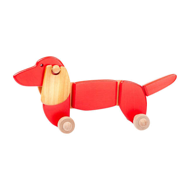 Wooden Dachshund Pull Toy - Push & Pull - 1