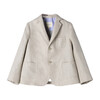 Linen Blazer, Khaki - Blazers - 1 - thumbnail