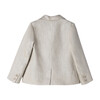 Linen Blazer, Khaki - Blazers - 2