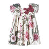 Floral Ruffle Sleeve Dress - Ceremonial Dresses - 1 - thumbnail
