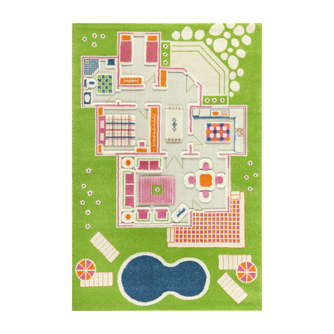 Play House 3-D Activity Mat, Green Large