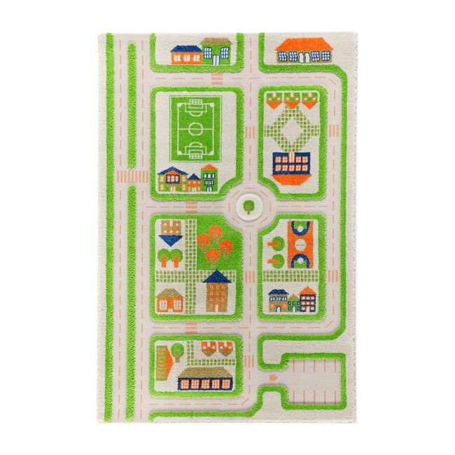 Traffic 3-D Activity Mat, Green Medium