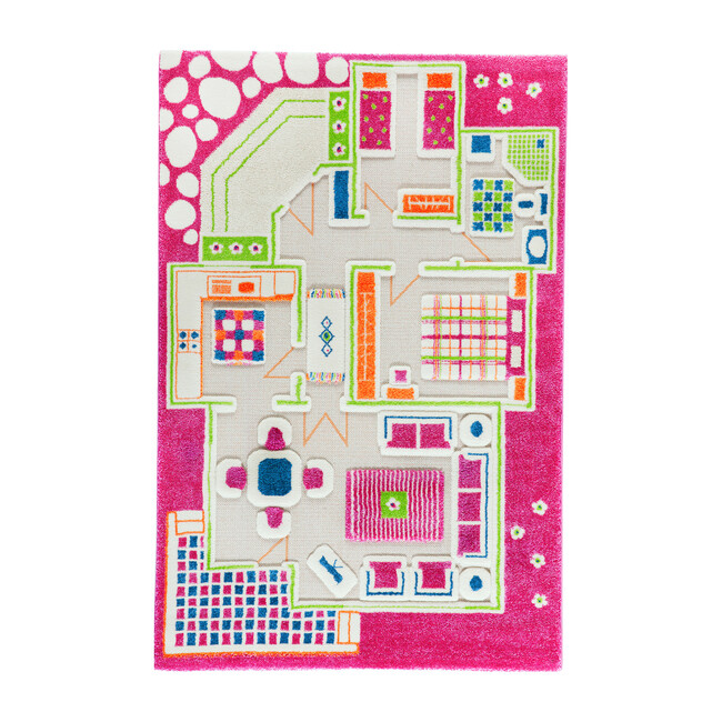 Play House 3-D Activity Mat, Pink Medium