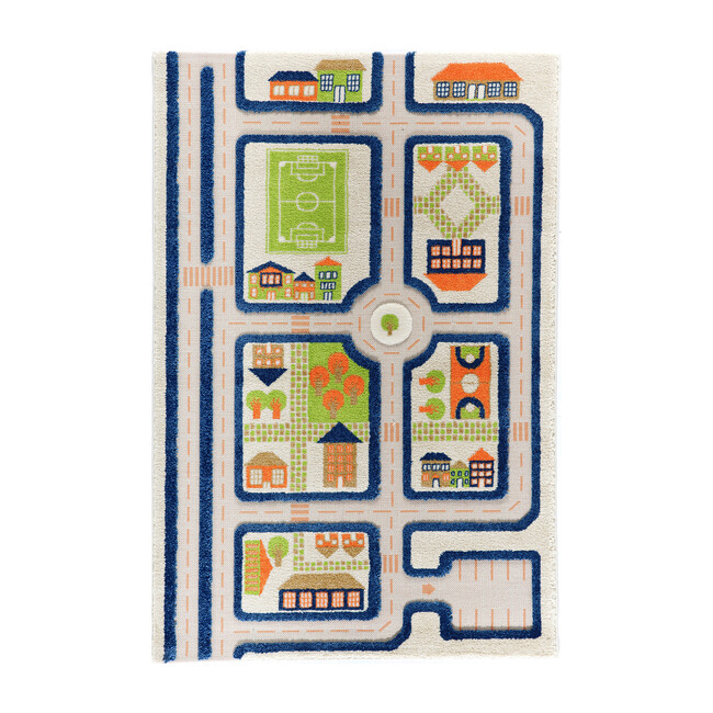 Traffic 3-D Activity Mat, Blue Medium