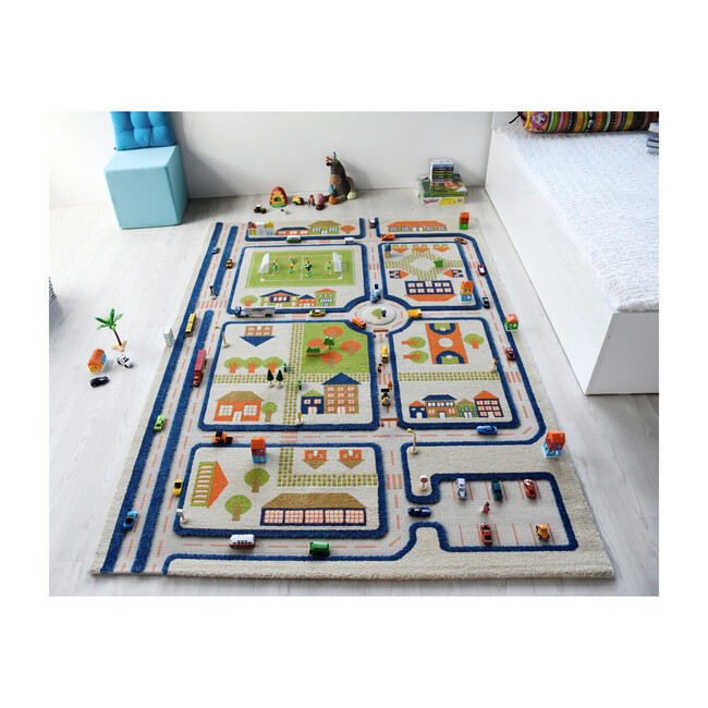 Traffic 3-D Activity Mat, Blue XL
