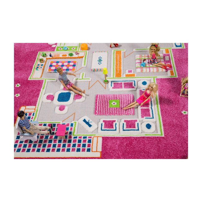 Play House 3-D Activity Mat, Pink XL - Transportation - 4