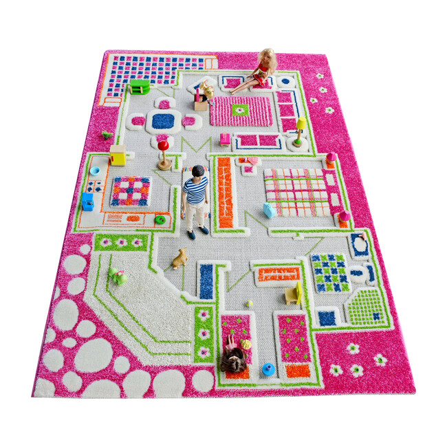 Play House 3-D Activity Mat, Pink Medium