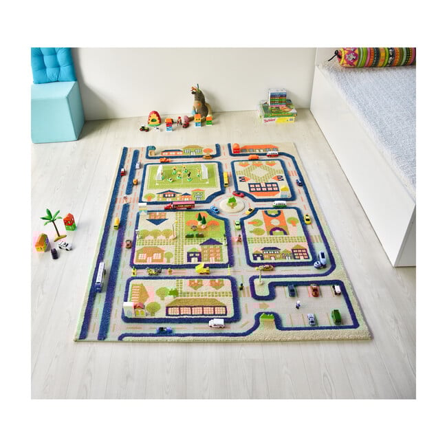 Traffic 3-D Activity Mat, Blue Large