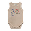 Apples and Pears Tank Onesie, Feather Grey - Onesies - 1 - thumbnail