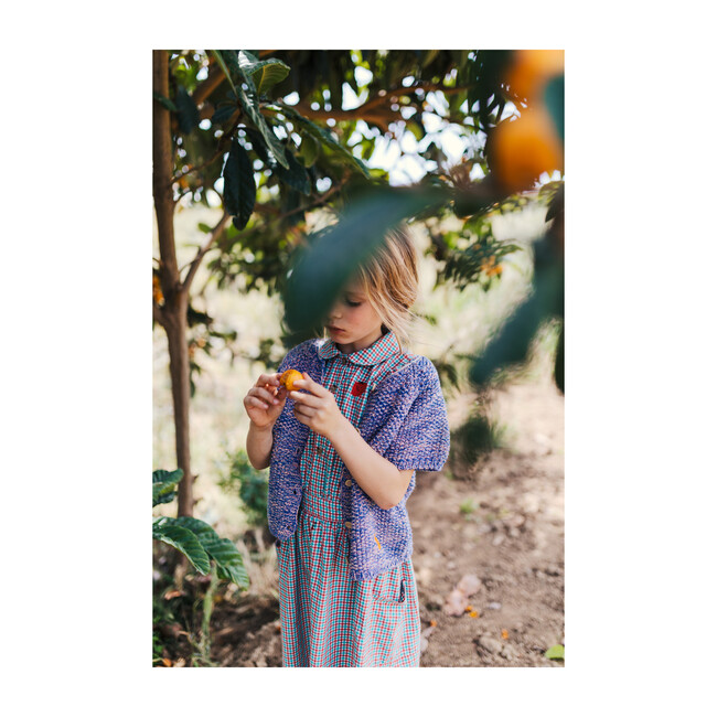 Organic Vichy Ruffles Dress, Blanc de Blanc - Dresses - 8