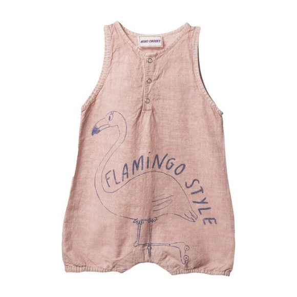 flamingo romper baby
