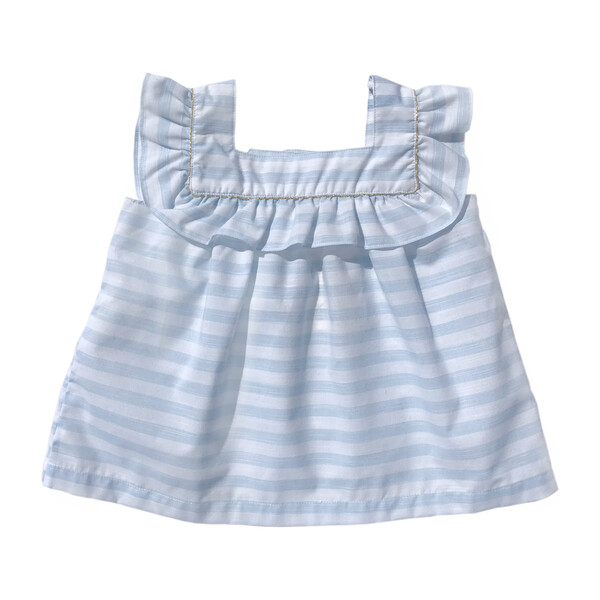 *Exclusive* Napoli Blouse, Blue Stripes