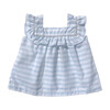 *Exclusive* Napoli Blouse, Blue Stripes - Blouses - 1 - thumbnail