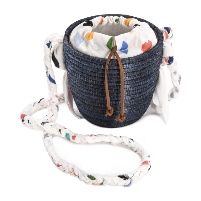 *Exclusive* Mini Navy Basket, Modern Shapes - Bags - 1