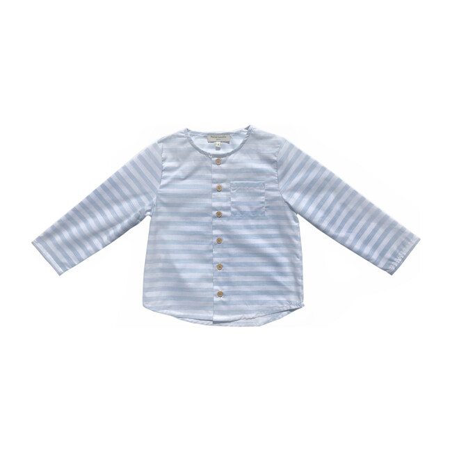 *Exclusive* Gaston Shirt, Blue Stripes - Kids Boy Clothing Tops ...