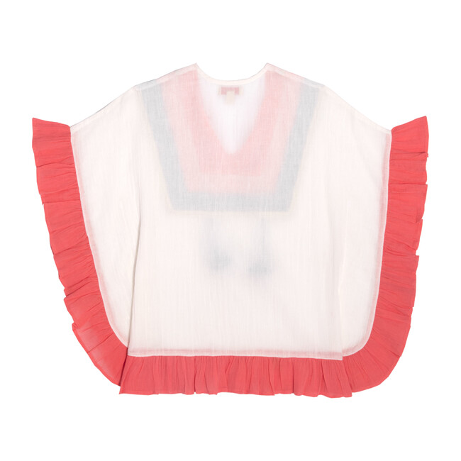 *Exclusive* Chloe Coverup, White Color Block - Cover-Ups - 2