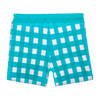 *Exclusive* Boy Shorts, Mint Gingham - Swim Trunks - 2