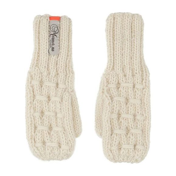 Mor Mor Nu Smocked Mittens, Cream - Gloves - 1
