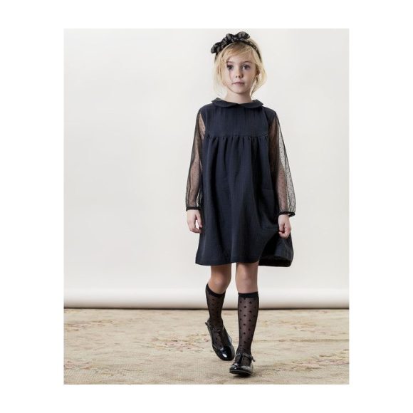 Tulle Dress, Black - Dresses - 2
