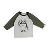 Baby Graphic T-Shirt, Grey Khaki - Tees - 1 - thumbnail