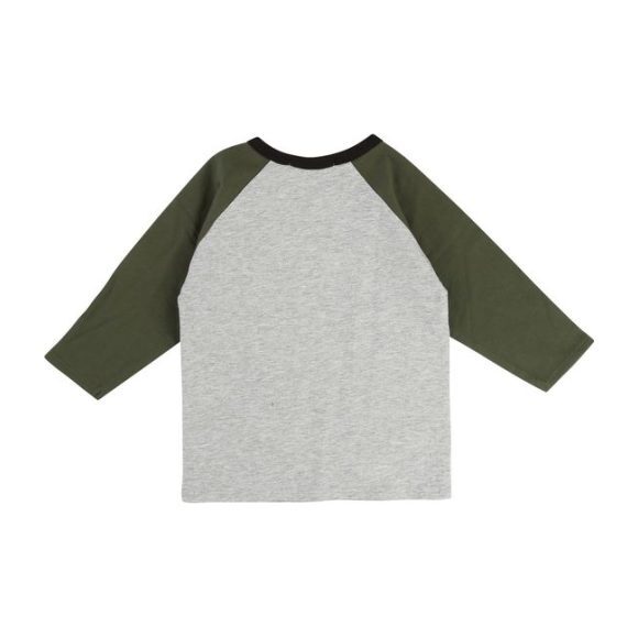 Baby Graphic T-Shirt, Grey Khaki - Tees - 2